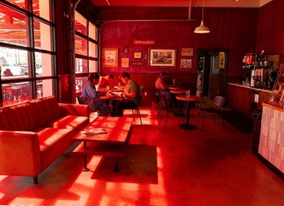 Interior of Fuoco during the day