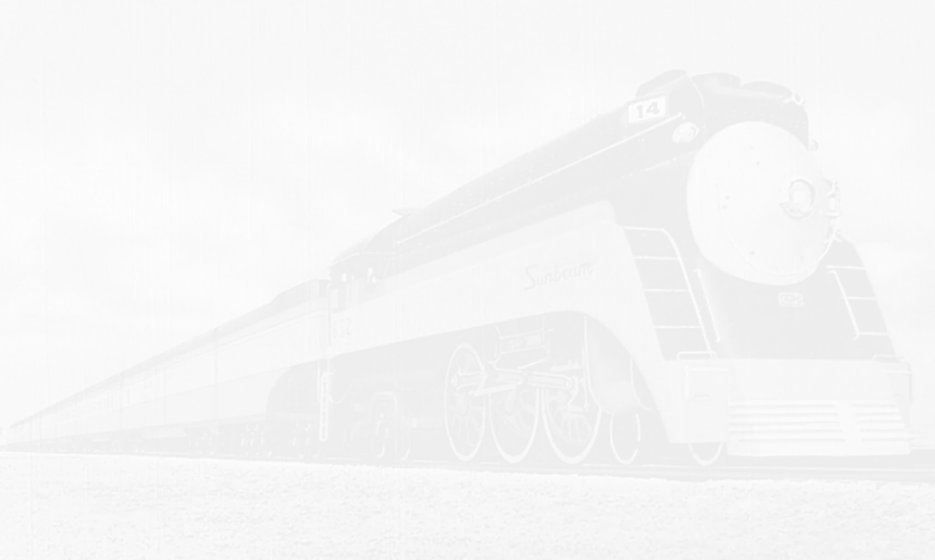 Vintage black and white photo of a fuoco train
